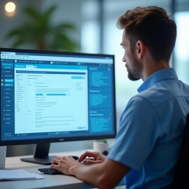 Clinician using optimized EHR interface